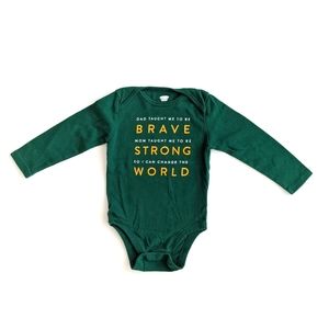 Old Navy Change The World Long Sleeve Bodysuit